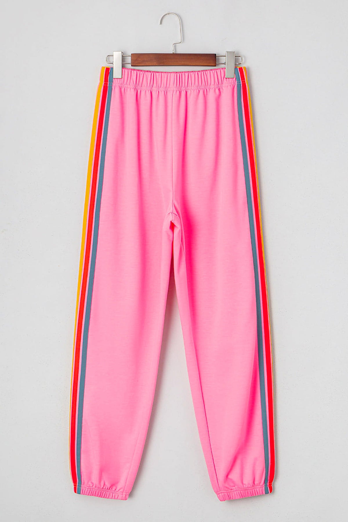 Pink Counting Rainbows High Waist Sweatpants - enhanced image 1