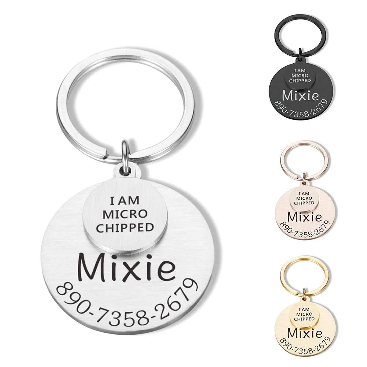 Personalized Pet ID Tag – Safe & Stylish for Dogs & Cats - enhanced image 1