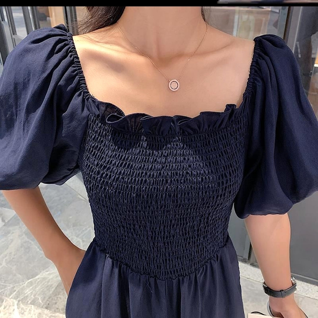 Puff Sleeve Jumpsuit Female Summer - enhanced image 1
