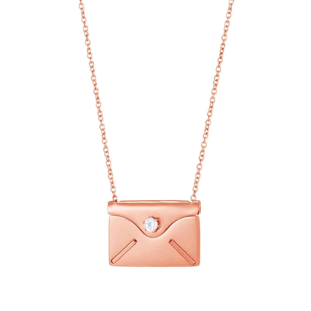 Pullout Envelope Couple Necklace DIY Personalization - enhanced image 1