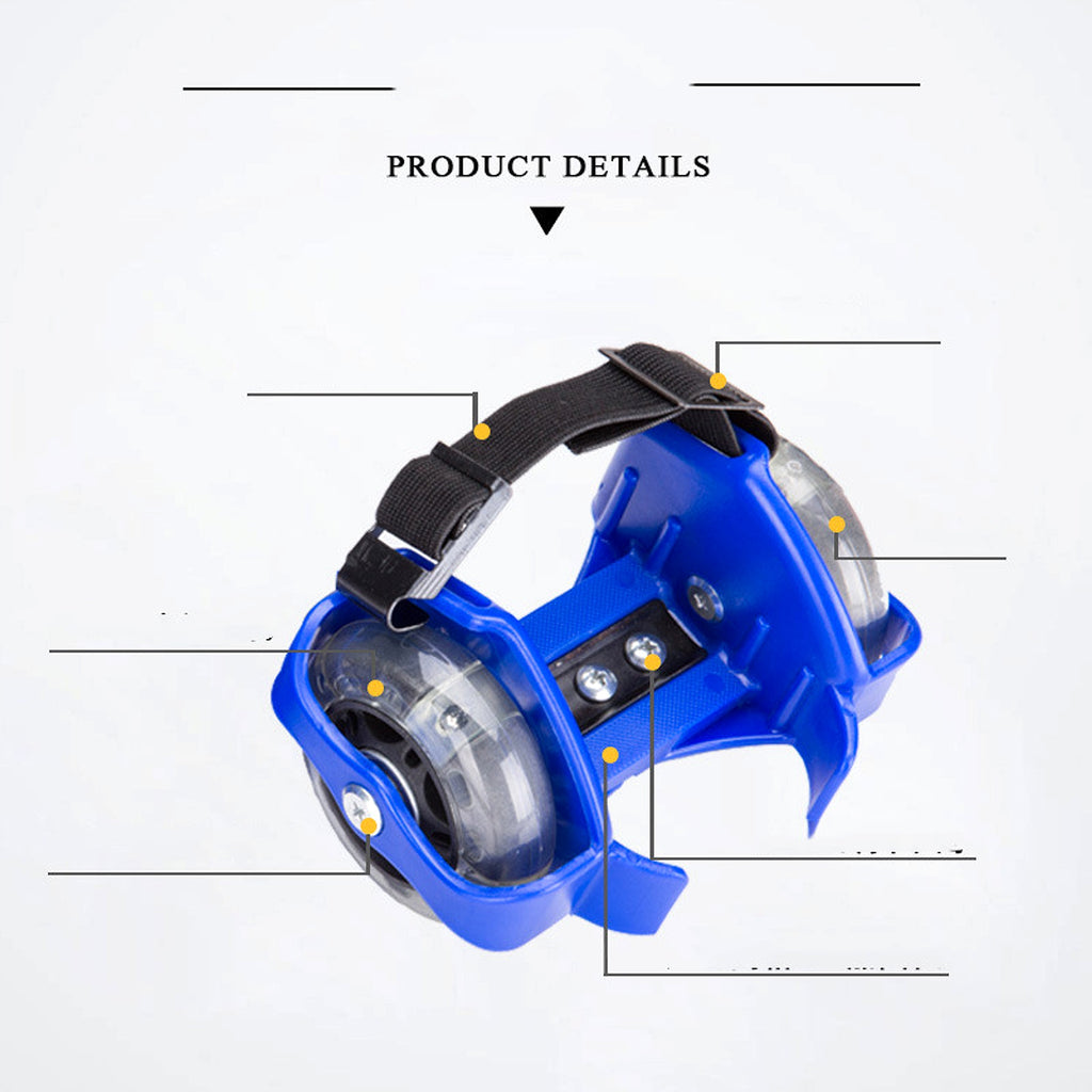 Pvc Children's Roller Skates Three-color Luminous Roller Skates - enhanced image 1