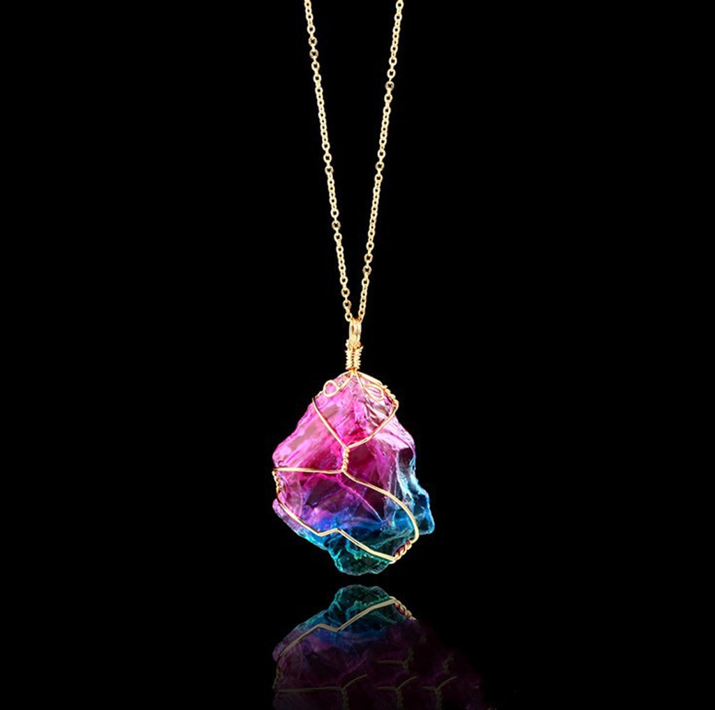 Rainbow Crystal Pendant “Seven Soul Stone” – Wearable Energy. - enhanced image 1