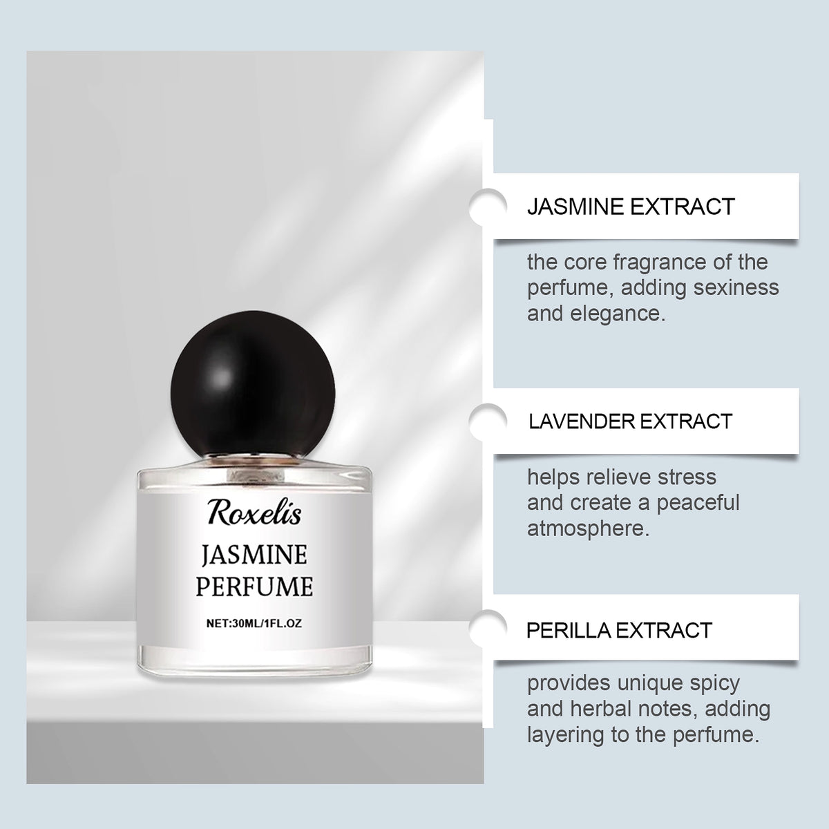 Roxelis Jasmine | Edition 2025 – Romantic Party Perfume (30ml) - enhanced image 1