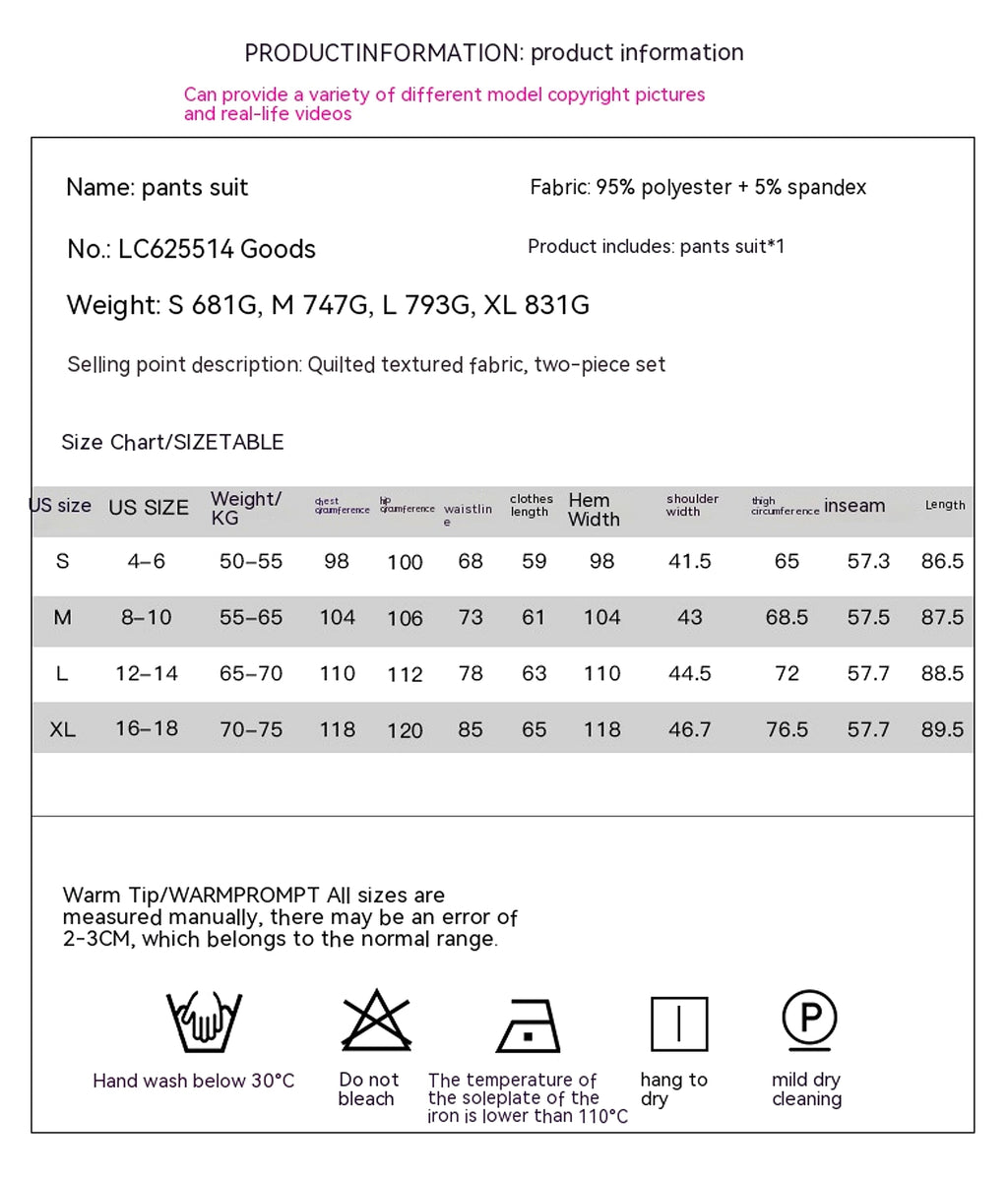 A1. Ruffle Edge Pants Two-piece Set For Women - enhanced image 1