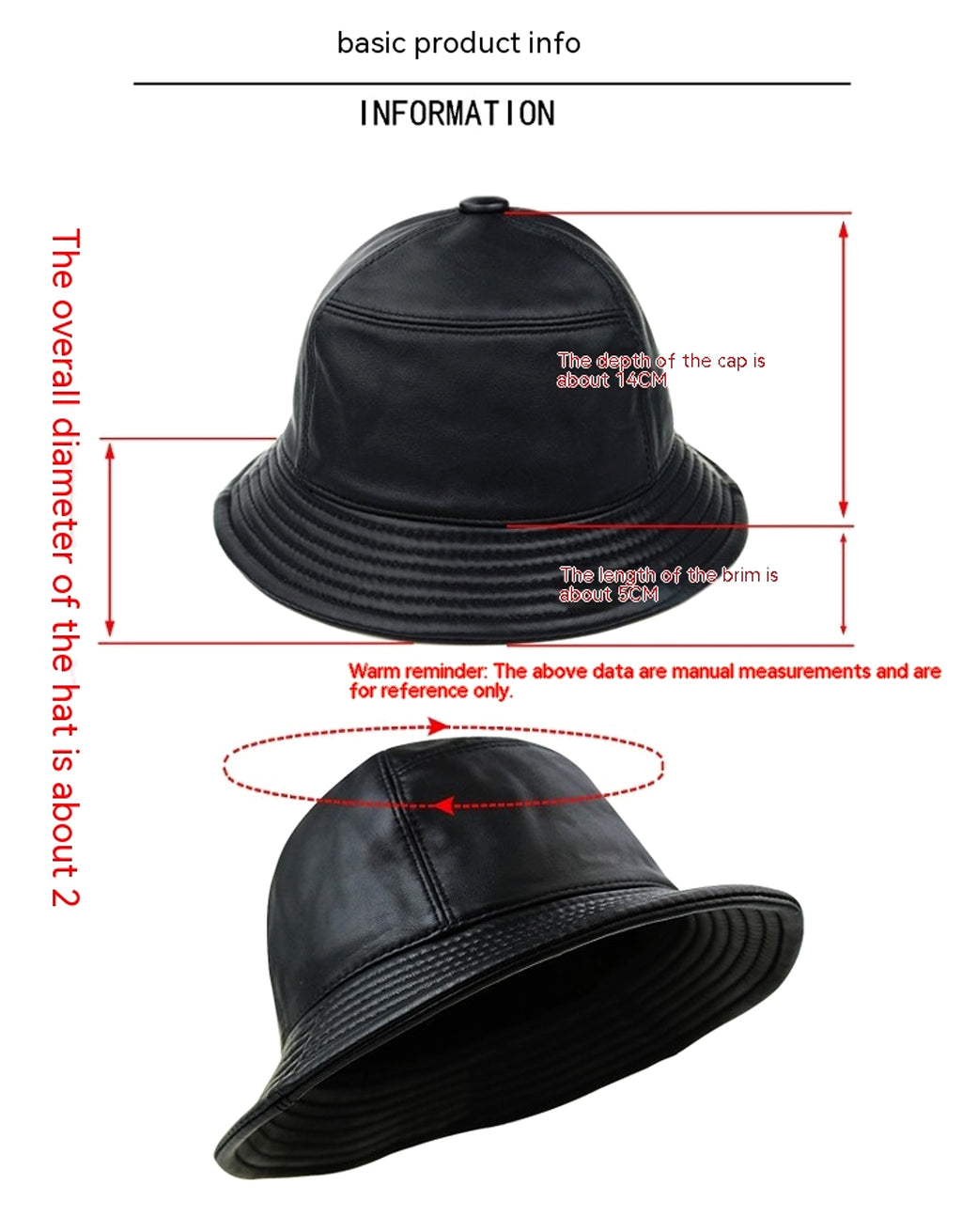 Sheepskin Warm Dome Bucket Hat - enhanced image 1