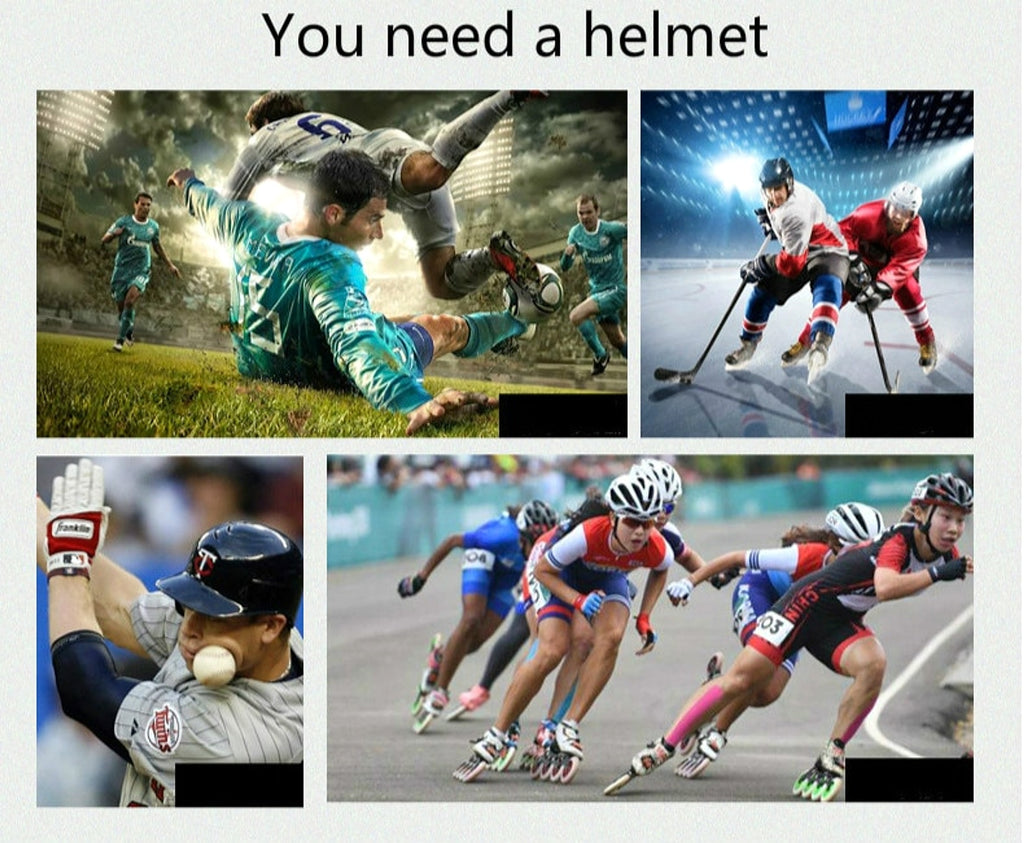 Skate head riding headgear - enhanced image 1