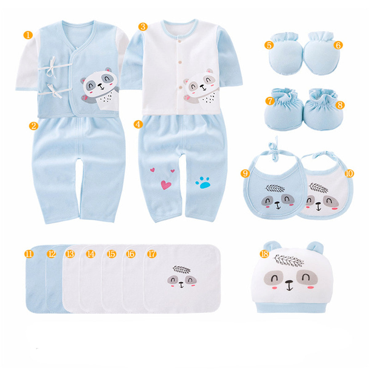 SnuggleBox™ – 15-Piece Cotton Newborn Gift Set - enhanced image 1