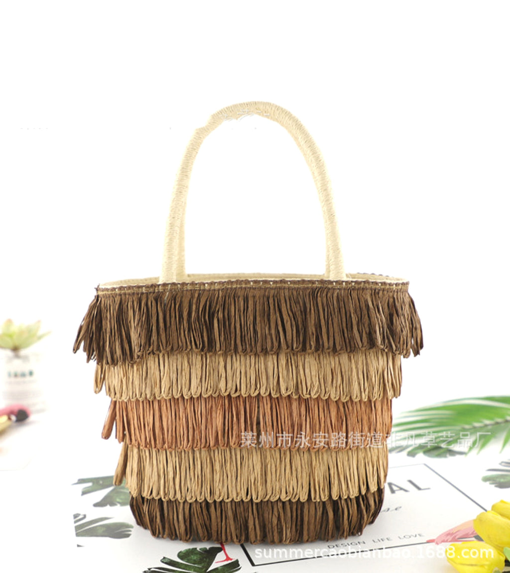 SolunaWeave™ – Fiesta Fringe Tote - enhanced image 1