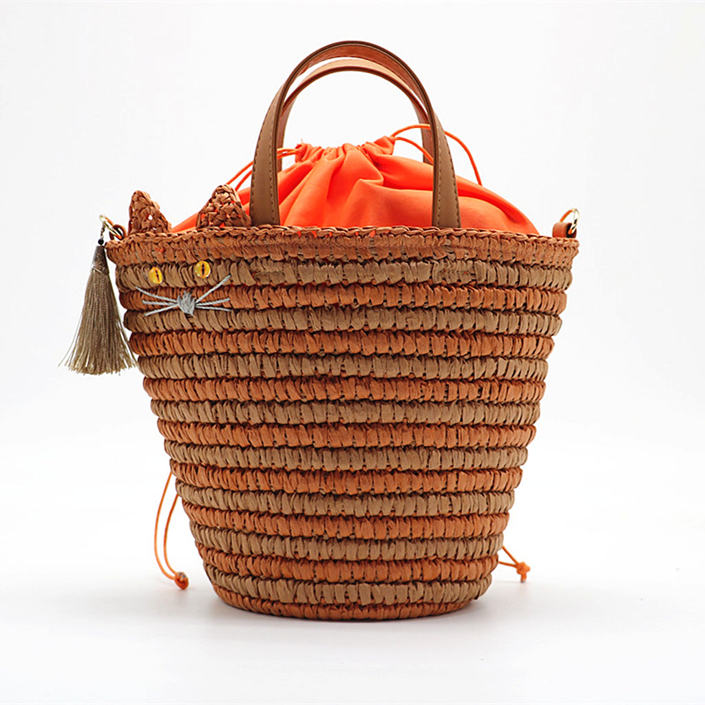 SolunaWeave™ – Meow Fringe Tote - enhanced image 1