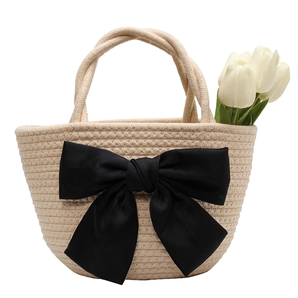 SolunaWeave™ – Petite Bow Beach Tote - enhanced image 1