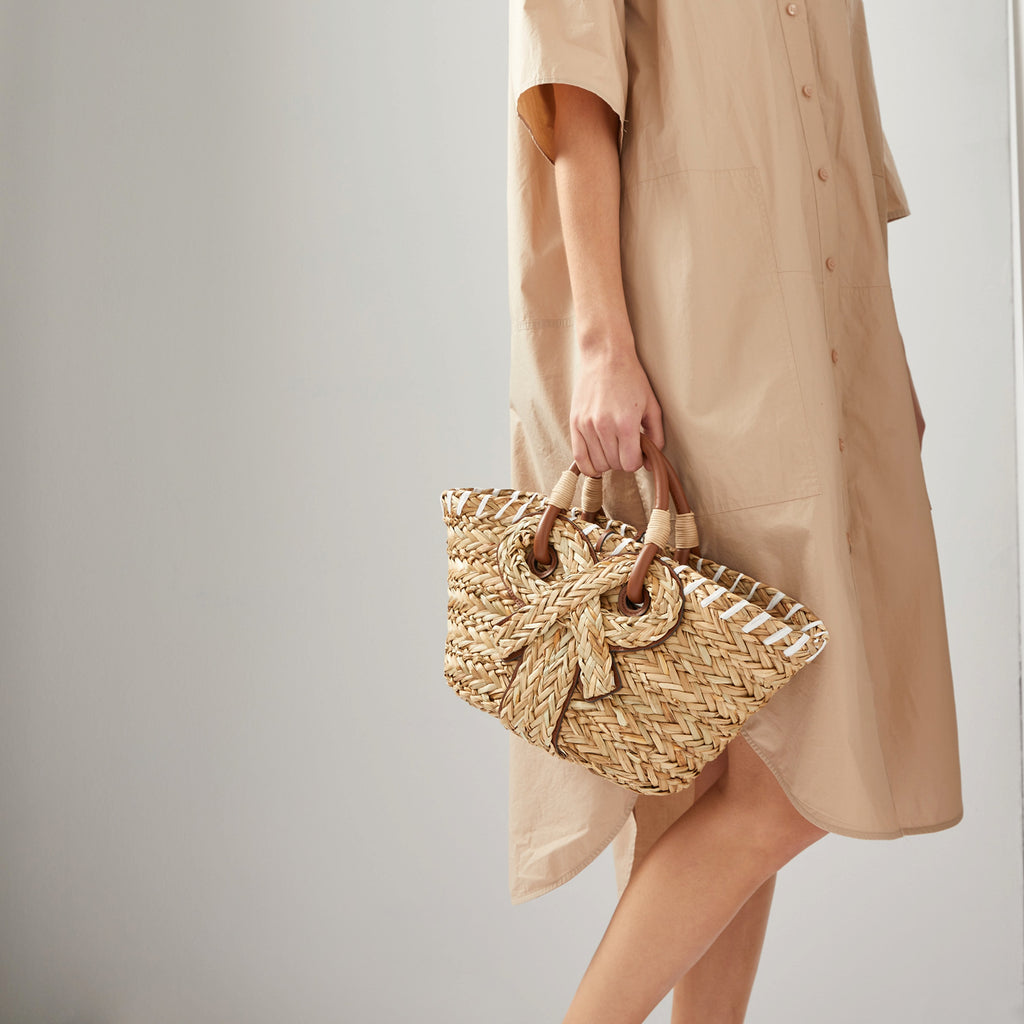 SolunaWeave™ – Walton Bowknot Basket Bag - enhanced image 1