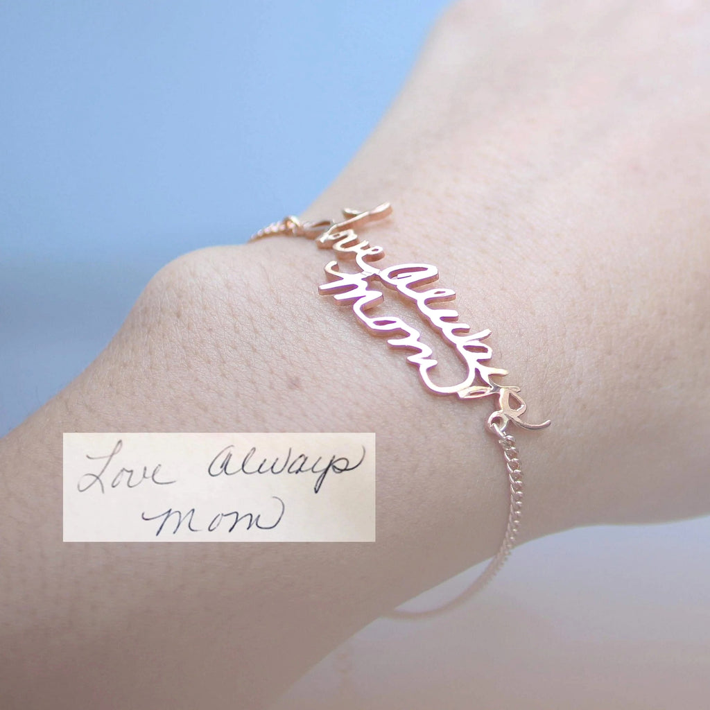 Stainless Steel Alphabet Name Bracelet – Personalized Jewelry - enhanced image 1