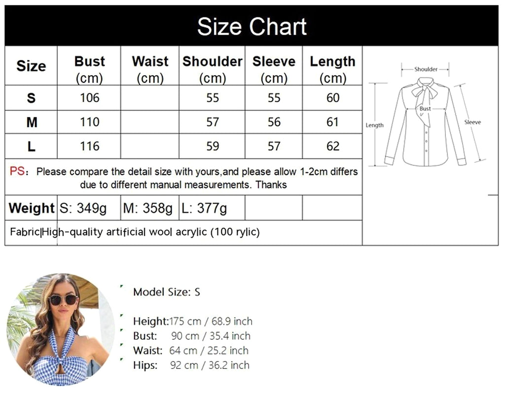 Striped Lapel Sweater Women's - enhanced image 1