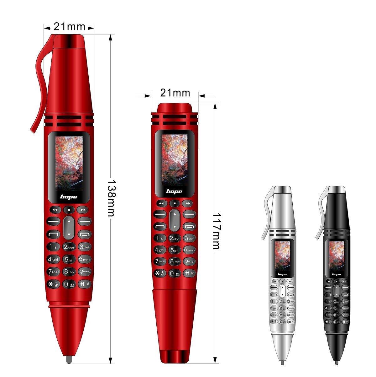The New AK007 Ultra-small Mini Bluetooth Phone Multi-language Accessories - enhanced image 1