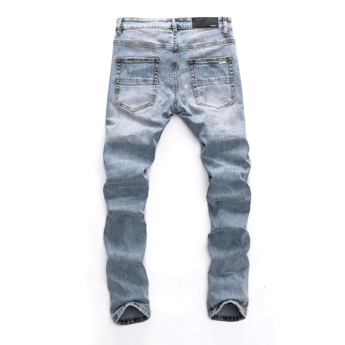 Trendy Washed White Scum Men's Jeans – Slim Fit, Hand-Finished - enhanced image 1