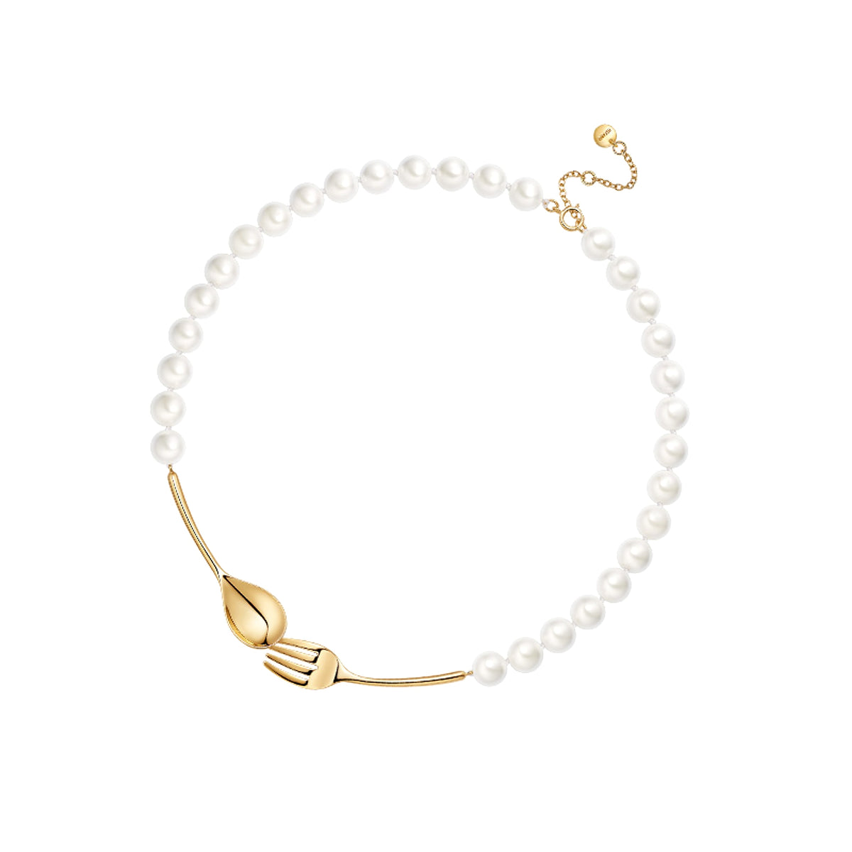 Vintage premium pearl necklace - enhanced image 1