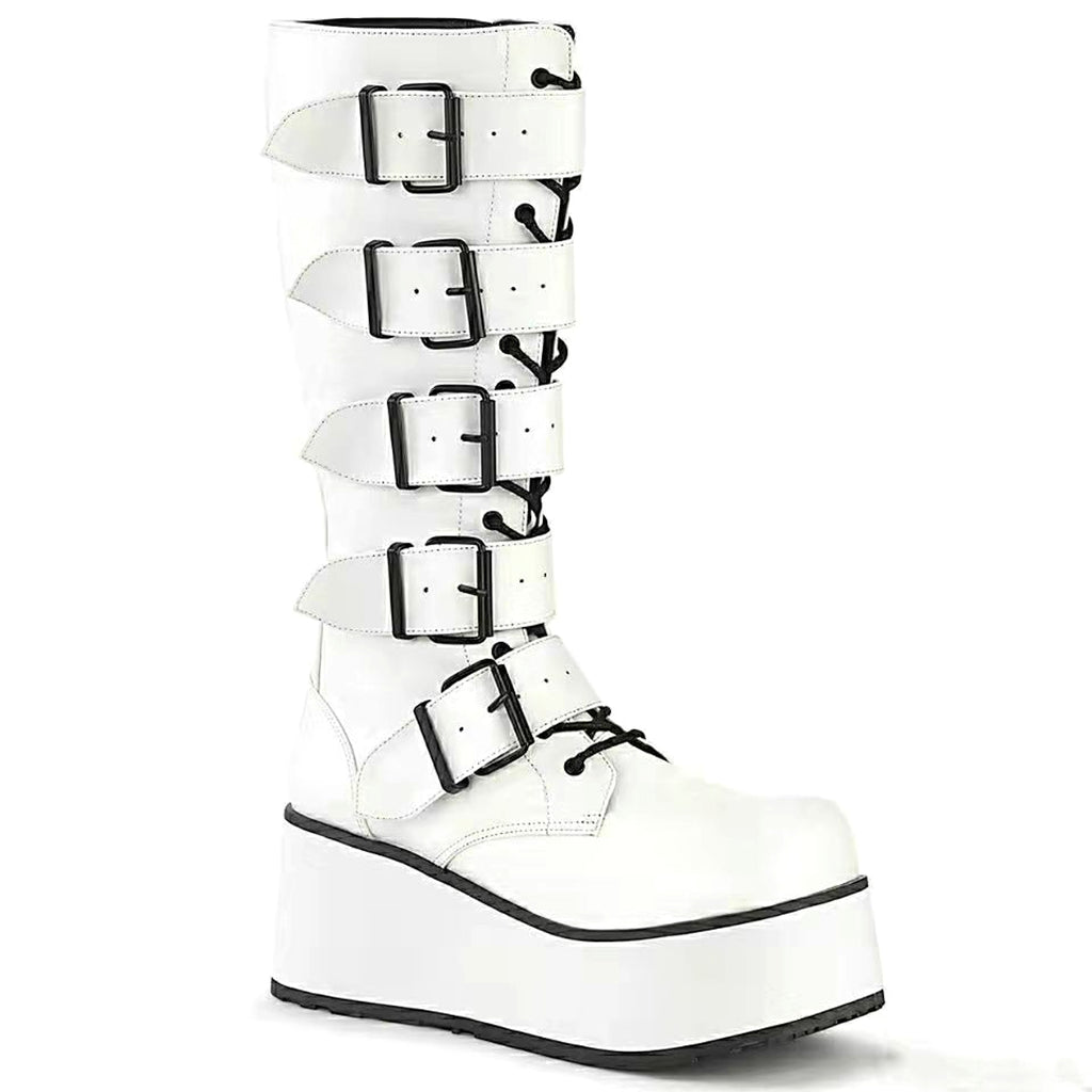 Women Wedge Fashion Knight Boots - enhanced image 1