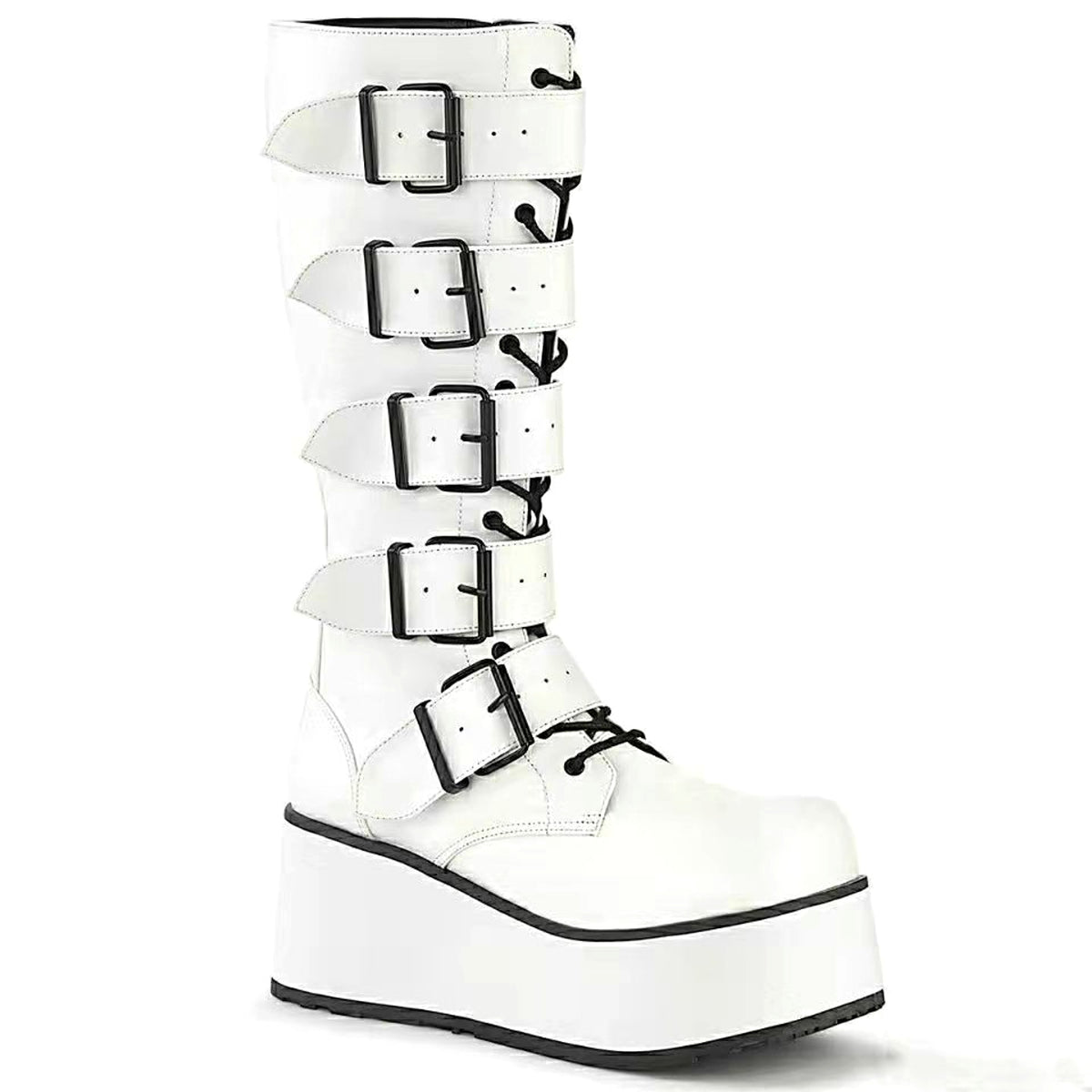 Women Wedge Fashion Knight Boots - enhanced image 1
