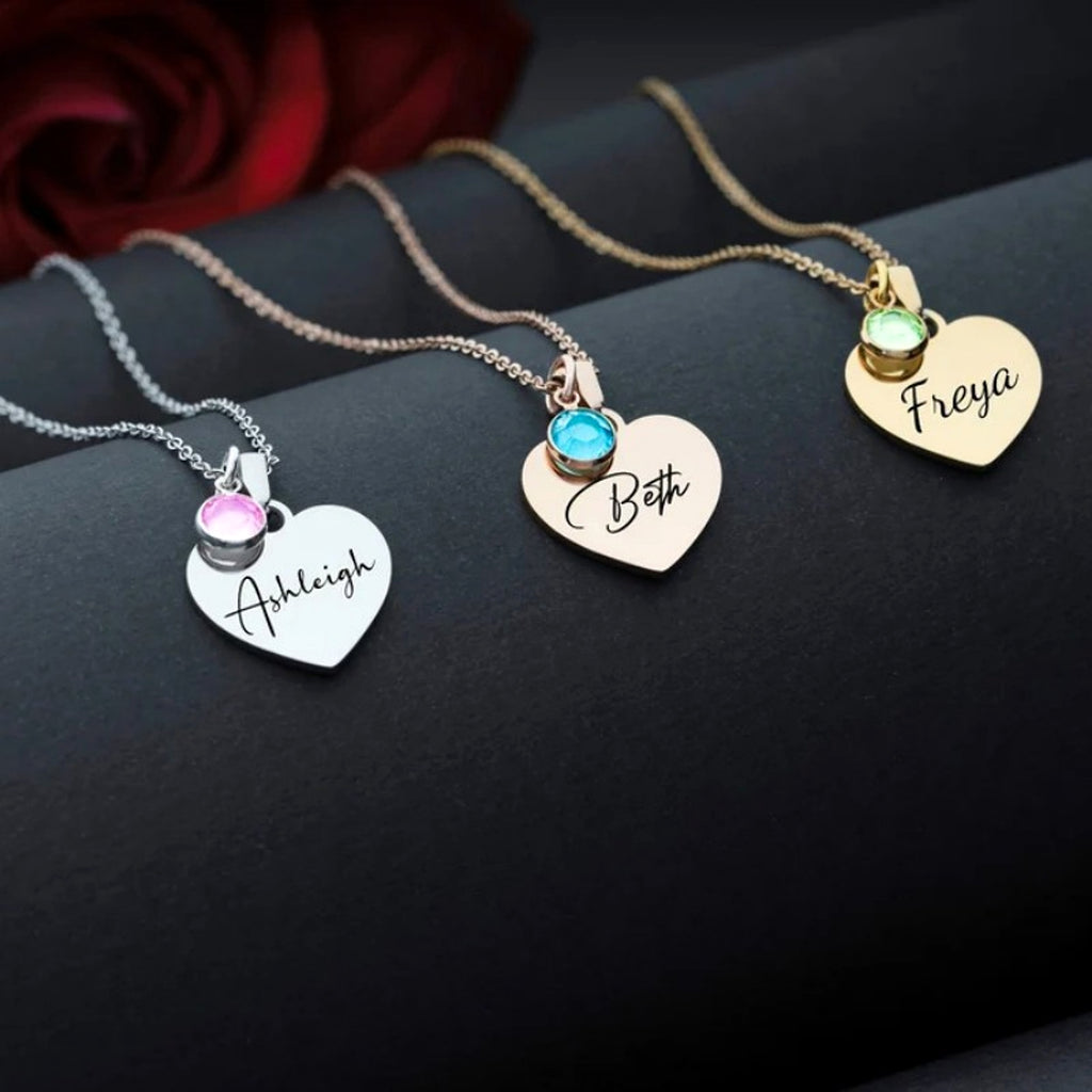 Women's English Letter Stainless Steel Necklace - enhanced image 1