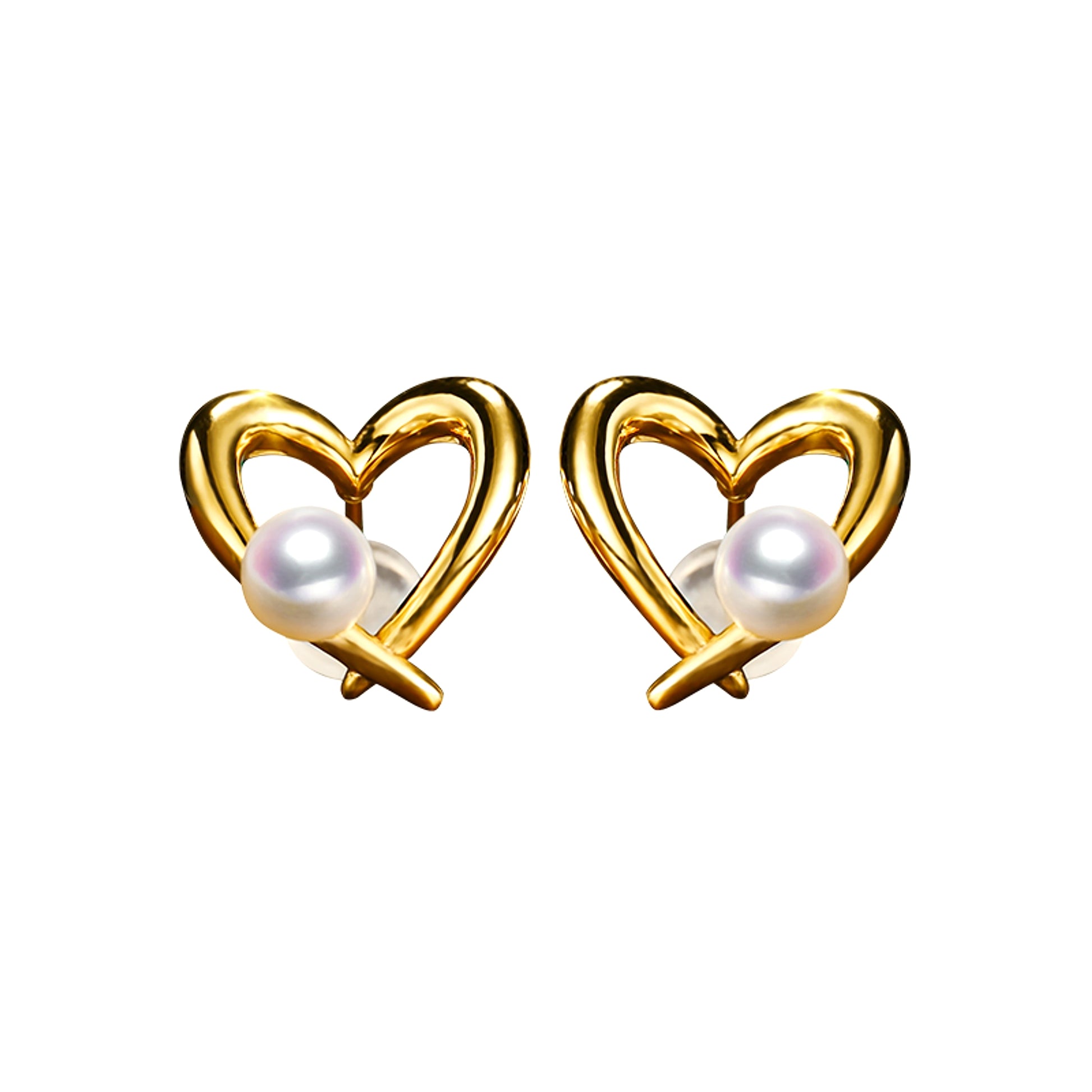Women's Natural Pearl Earrings - enhanced image 1