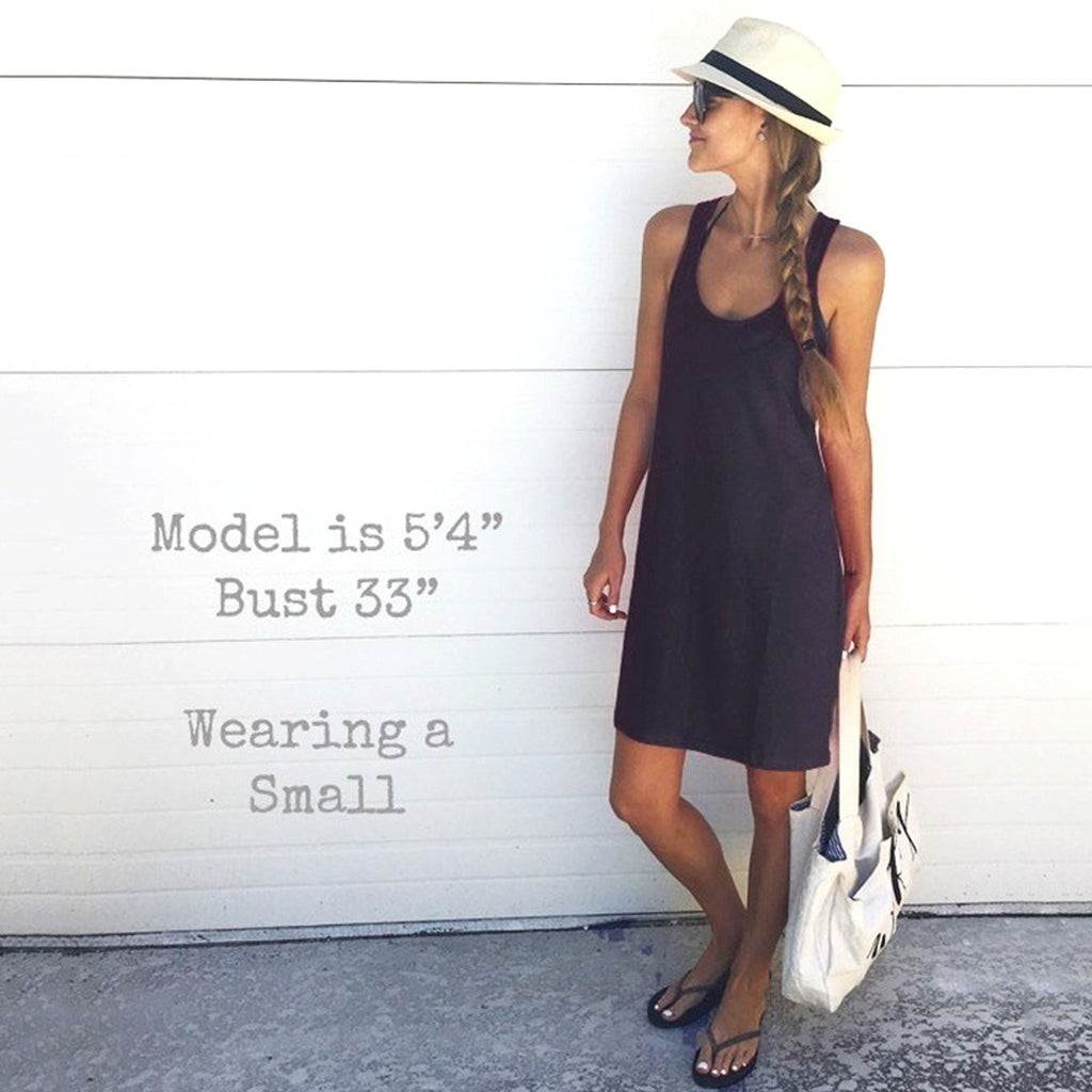 Casual Round Neck Cotton-Blend Dress (S–XL) - enhanced image 1