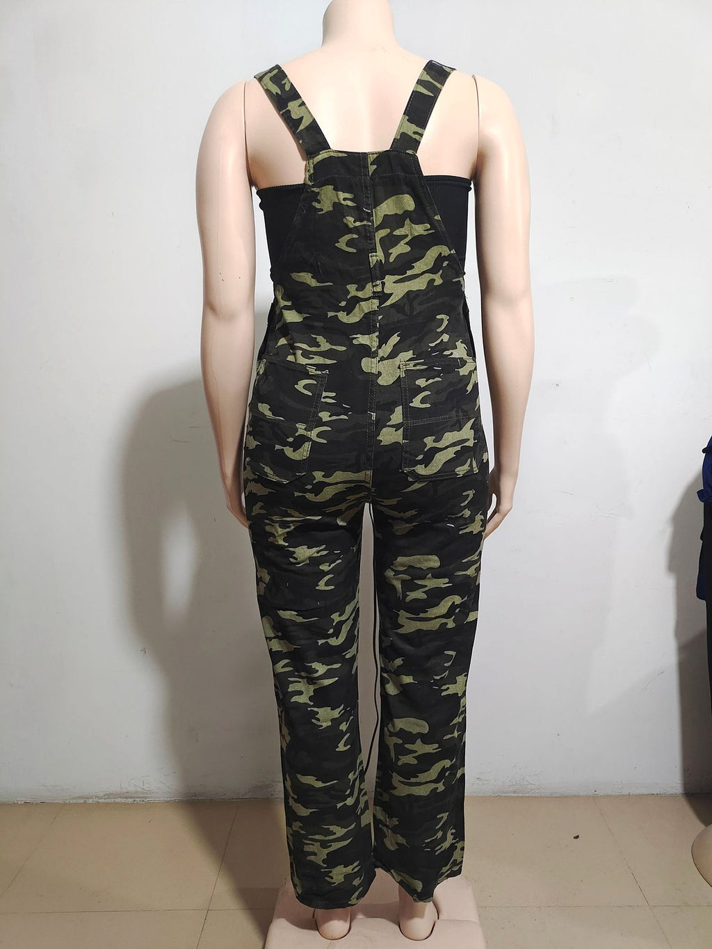 A.1 Women's Street t Denim Suspender Pants (Jeans) Jumpsuit - enhanced image 1