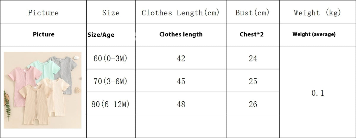 ZipNest™ – Short Sleeve Zipper Romper for Babies - enhanced image 1