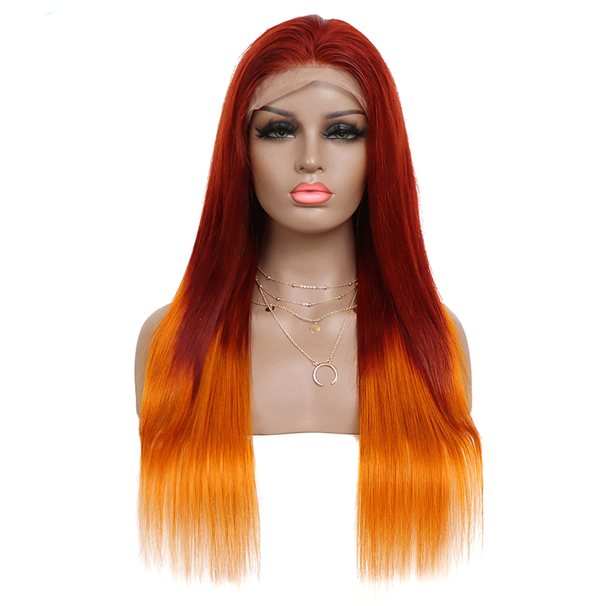 13X4 Front Lace Head Cover Real Hair Wig Transparent Lace - enhanced image 2