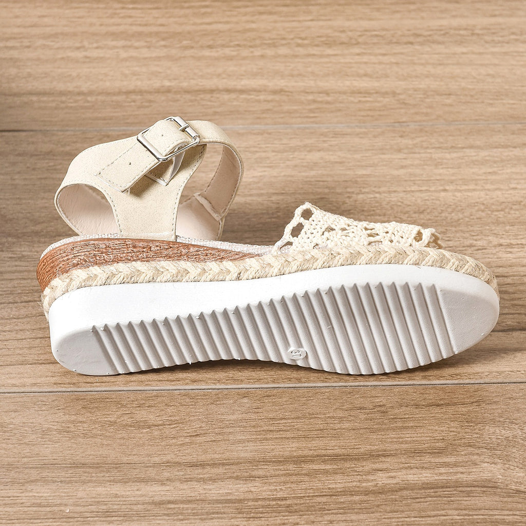 25 Edition – Boho Platform Buckle Wedge Sandals - enhanced image 2