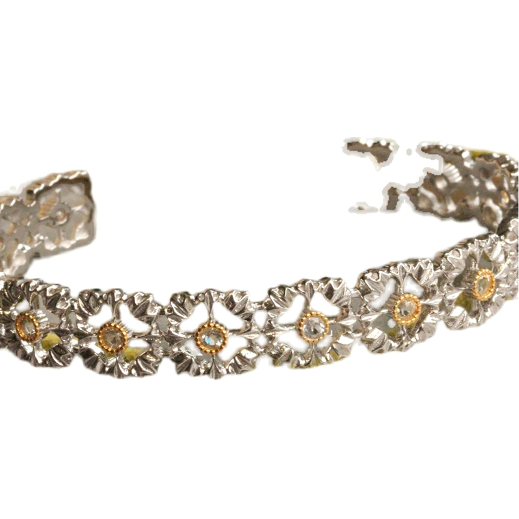 925 Silver Gold Plated Openwork Bracelet - enhanced image 2
