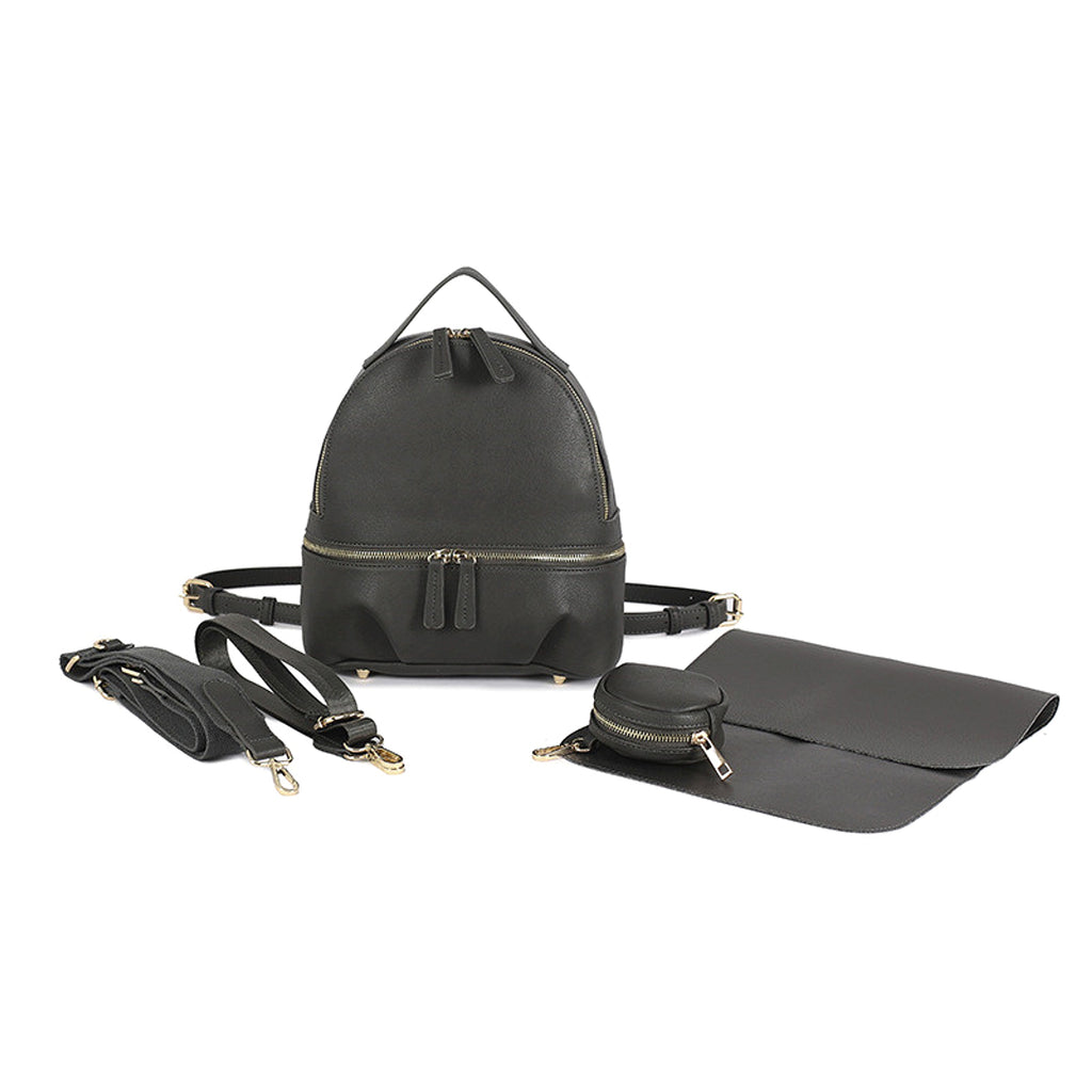 ALLFASHION™ – MiniLeather UrbanMOM Backpack - enhanced image 2