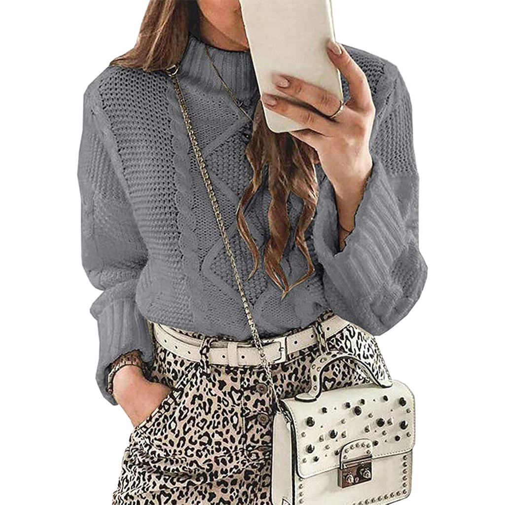 Autumn And Winter Sweaters Solid Color Knitwear Women's Wear - enhanced image 2
