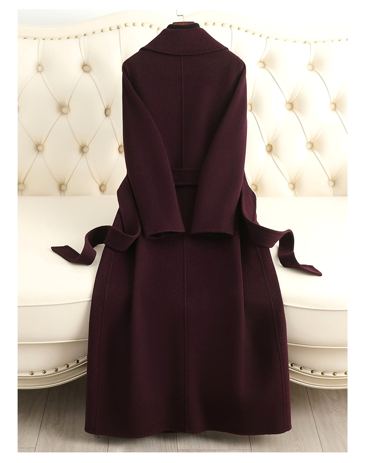 Autumn & Winter Temperament Korean Wool Coat for Women – Elegant & Slim Fit - enhanced image 2