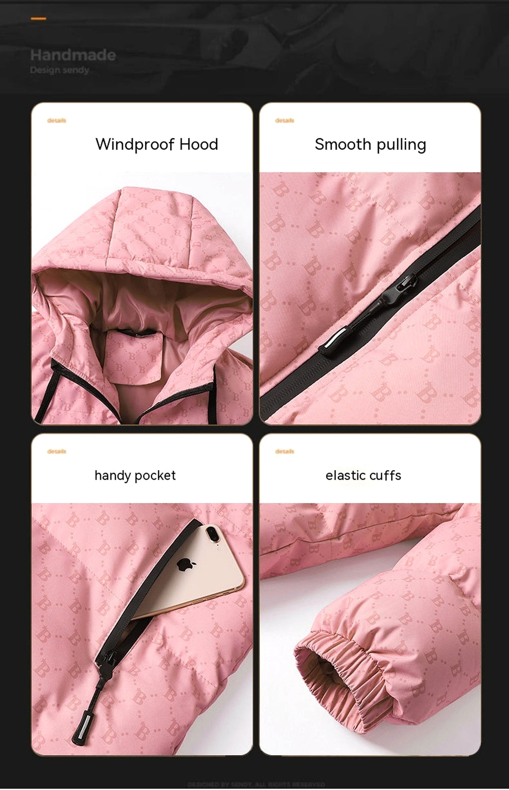 BABA Padded Hooded Cotton Men Jacket - enhanced image 2