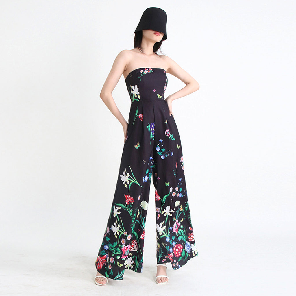 Botanical Floral Print Jumpsuit - enhanced image 2