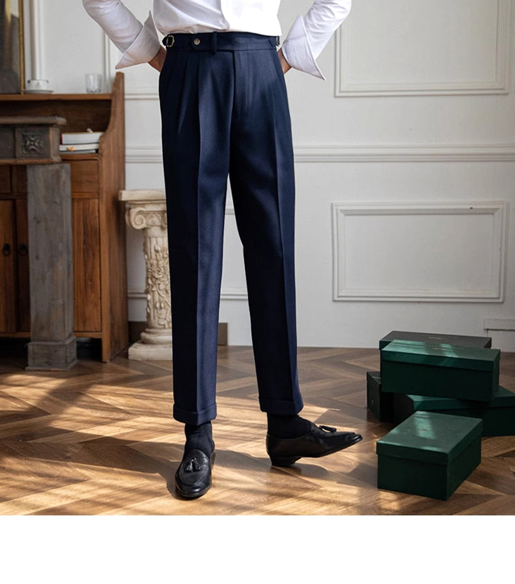 British Men Business Casual Pants - enhanced image 2