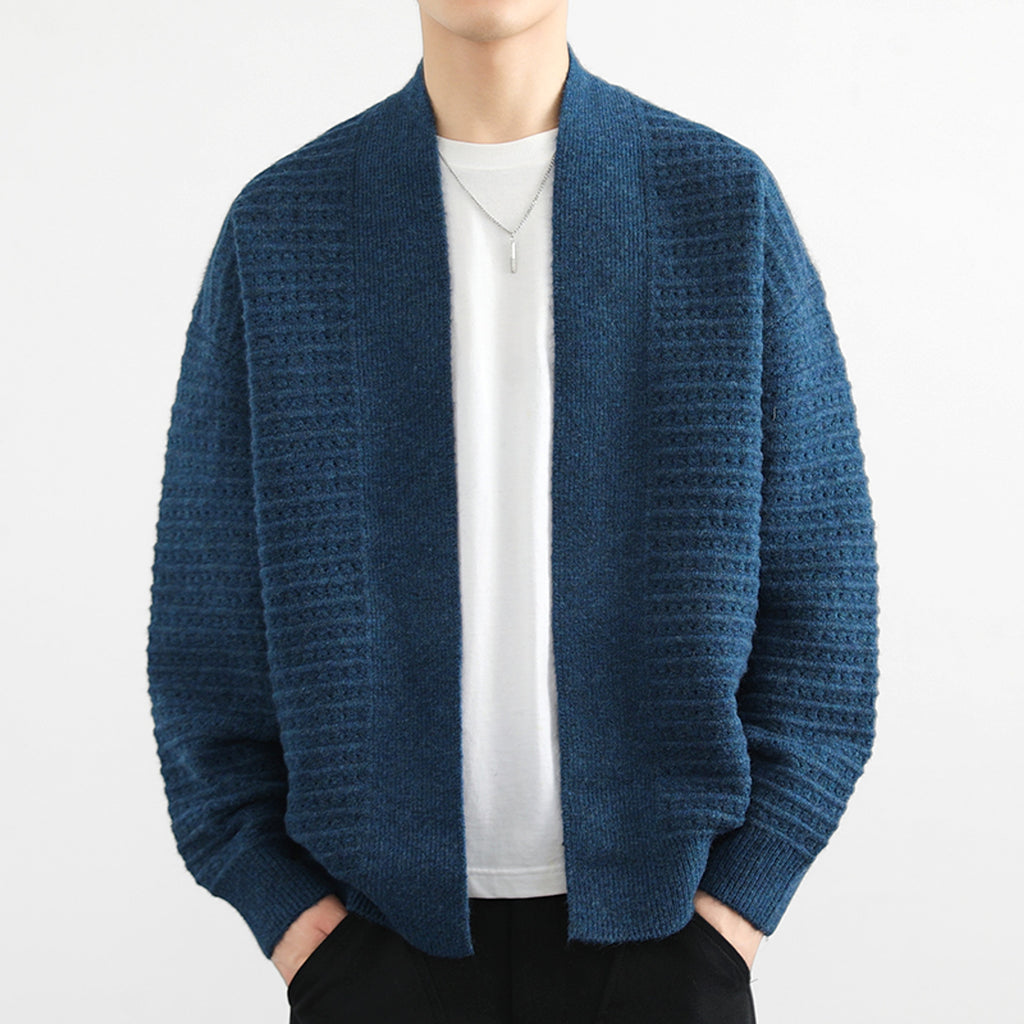 Cardigan Sweater Men's Spring And Autumn Trendy Loose - enhanced image 2