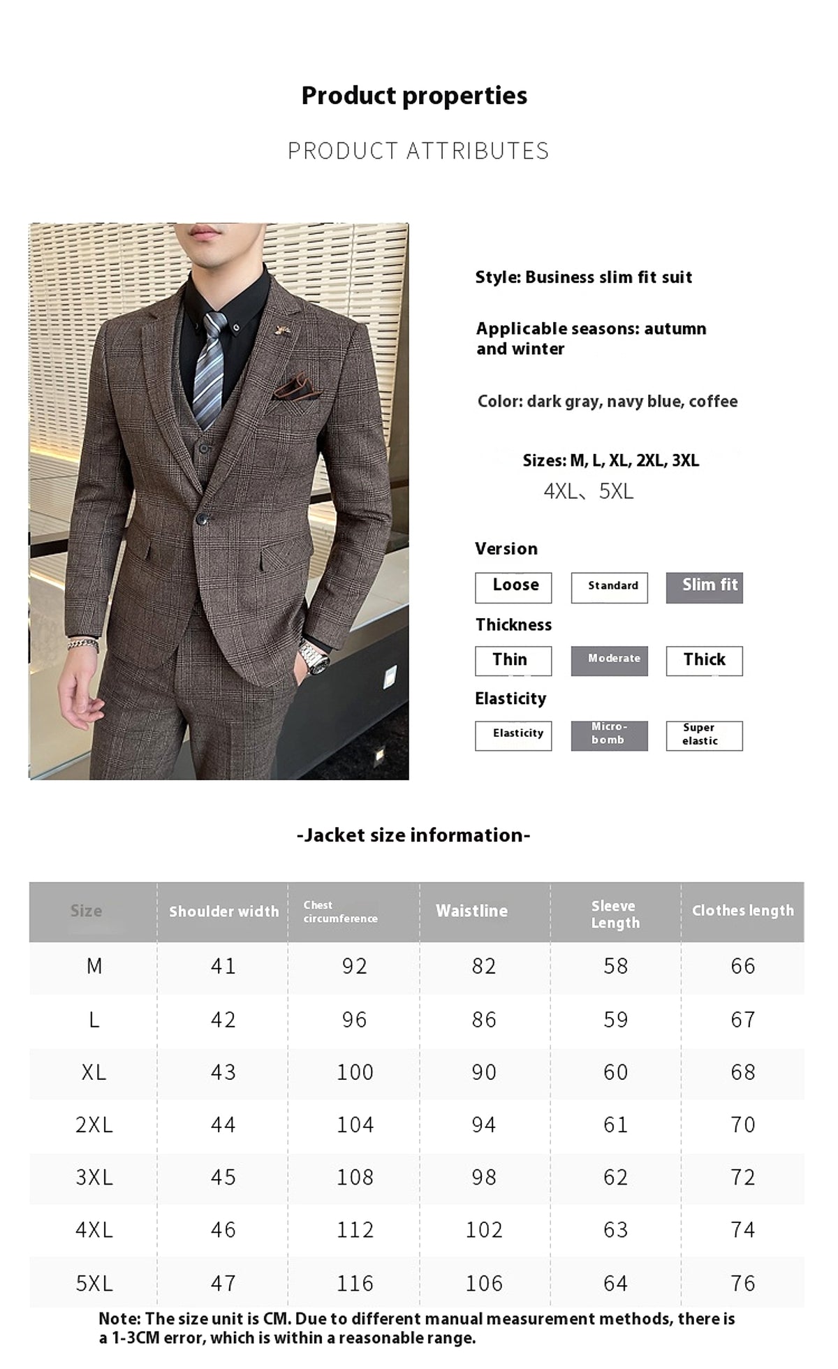 SartoForm™ – 3-Piece Executive Suit Set for Men - enhanced image 2