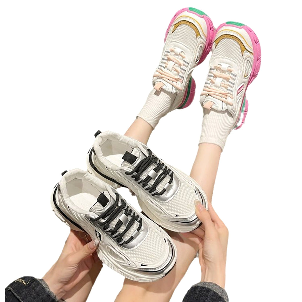 Casual Sneaker Women's All-match Mesh Surface Platform - enhanced image 2