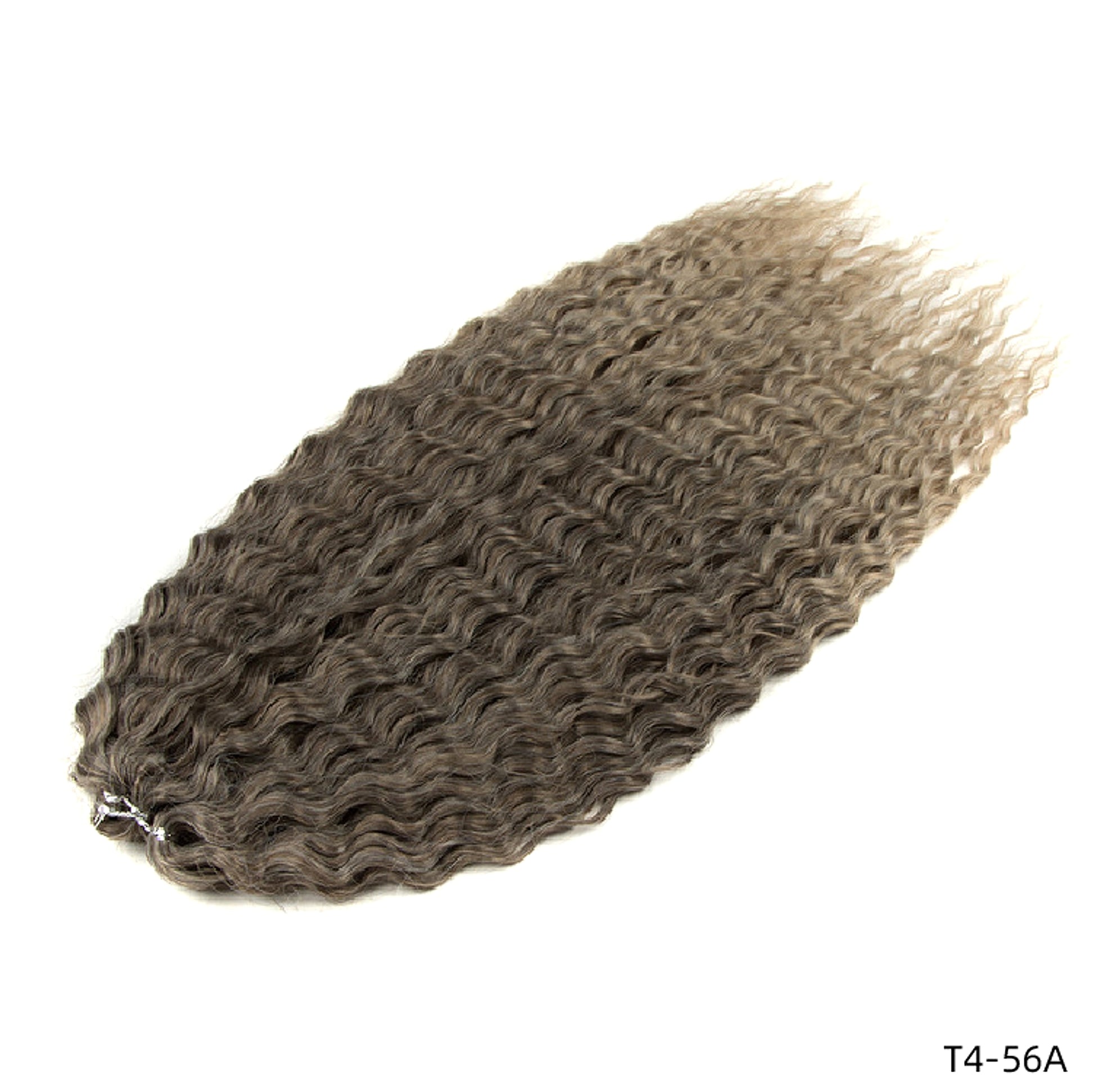 LuxeWave - Chemical Fiber Water Ripple Crochet Curls Hair Extensions - enhanced image 2