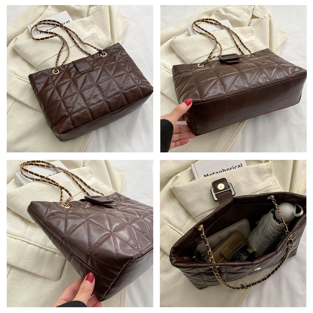 ChicLuxe™ – Quilted Chain Shoulder Bag Inspired by Iconic Parisian Style - enhanced image 2