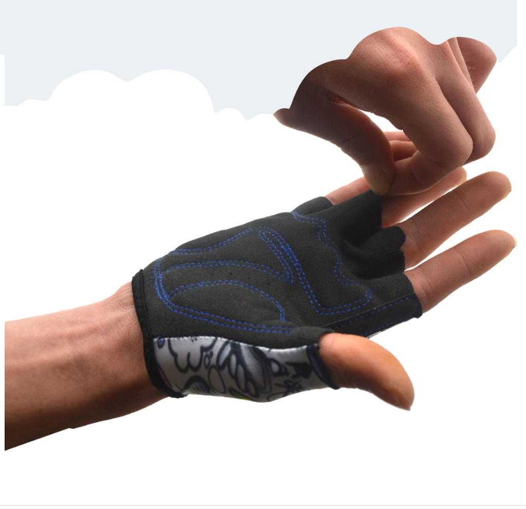 Children's Mountain Bike Riding Half-finger Roller Skating Gloves - enhanced image 2