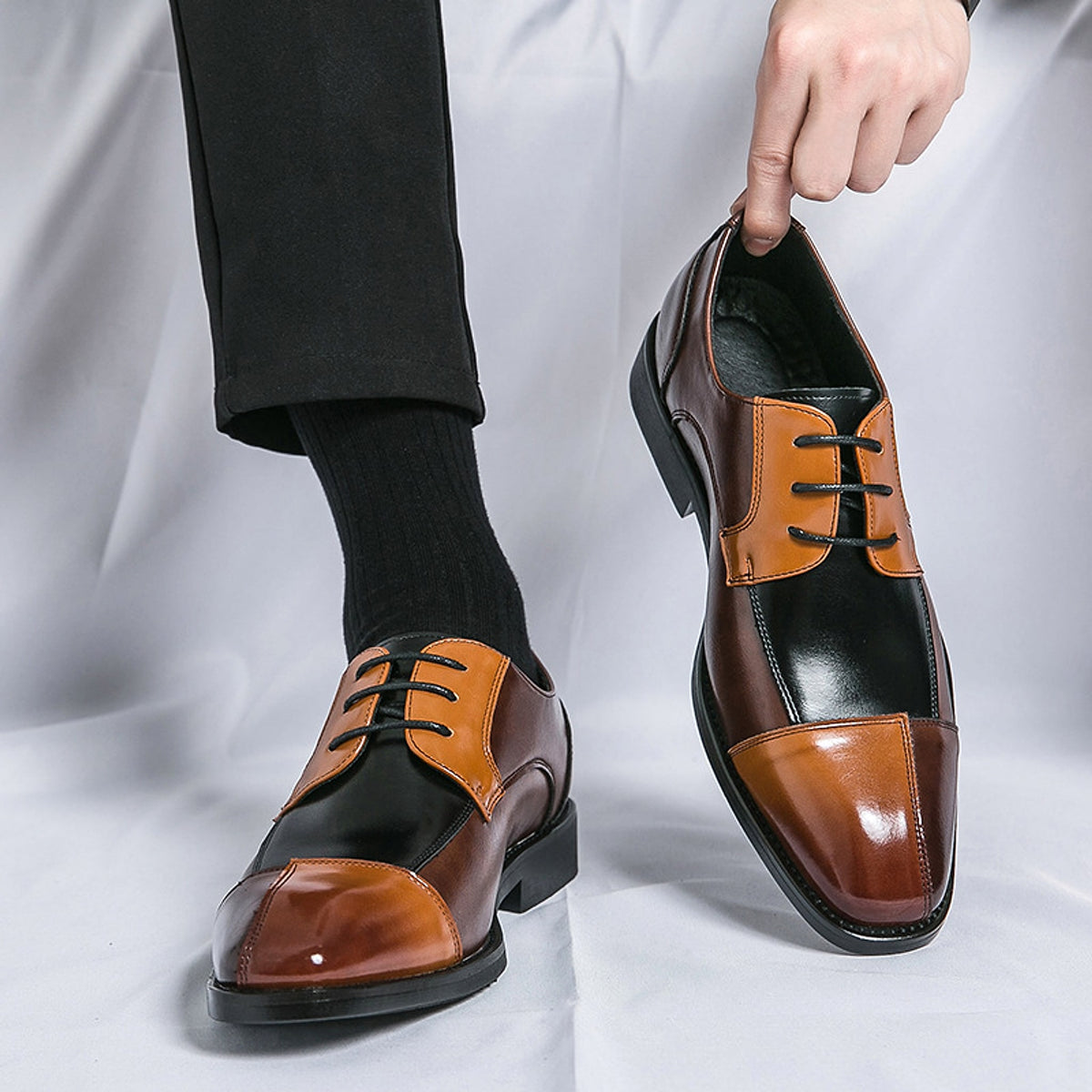 Business Formal Wear Leather Shoes Men - enhanced image 2