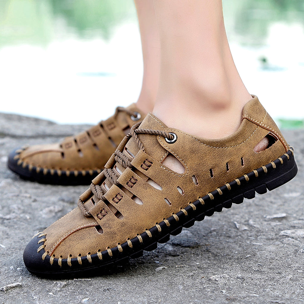 Comfortable Soft Sole Outdoor Casual Leather Shoes Men & Women - enhanced image 2