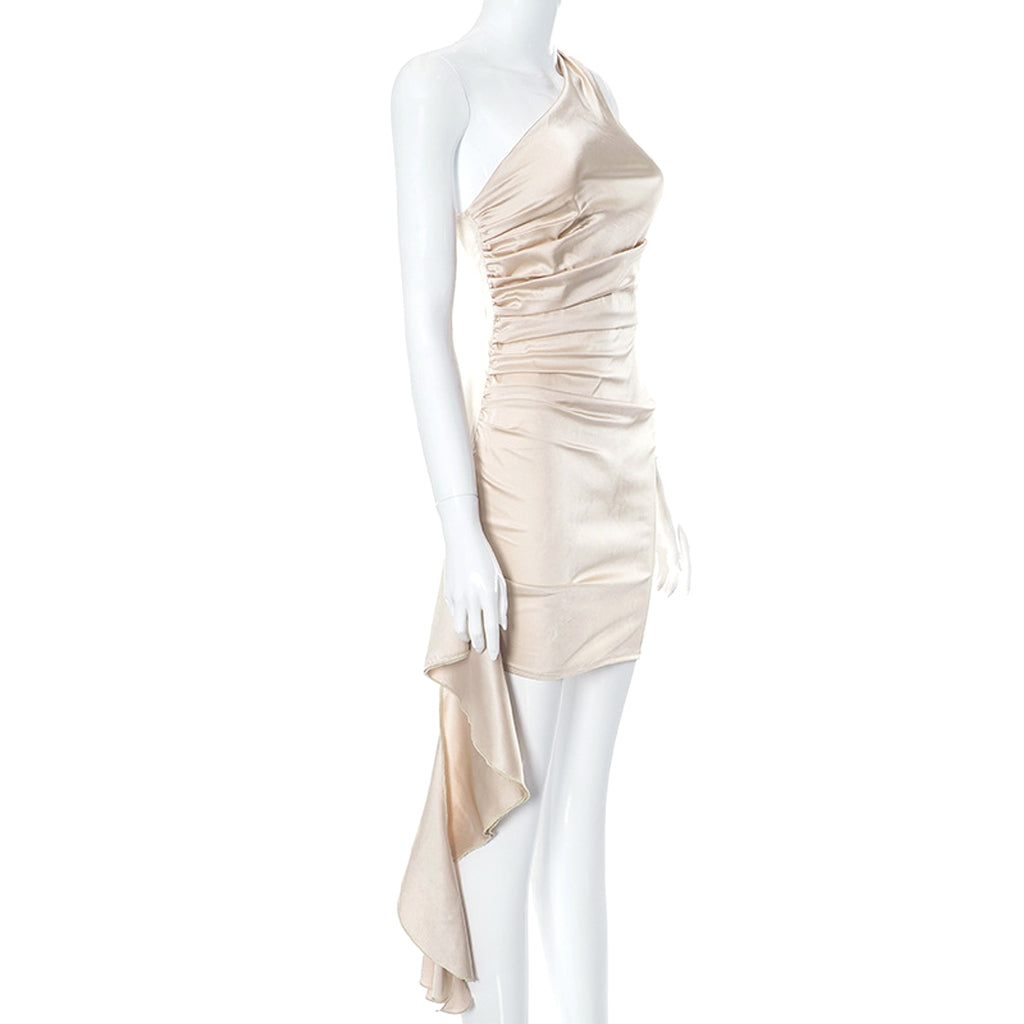 Crossbody Sleeveless Slim Fit Dress - enhanced image 2