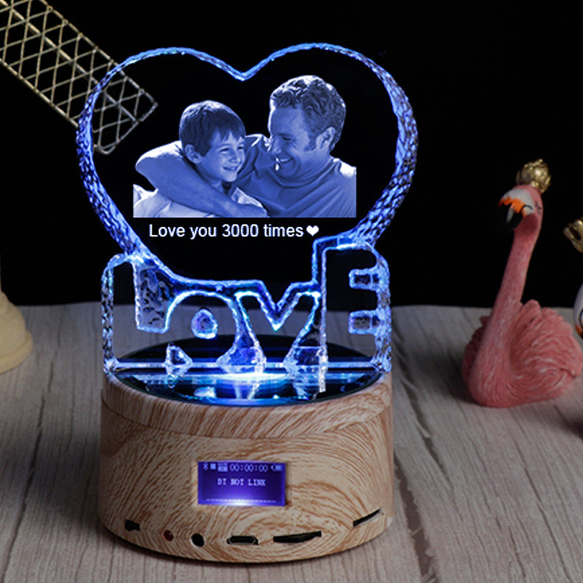 CrystalTune™ – Custom 3D Crystal Lamp with Bluetooth Music & LED Light - enhanced image 2