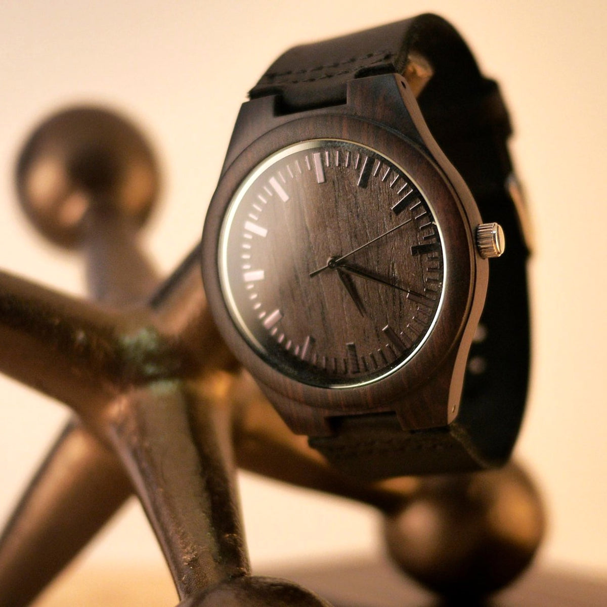 Custom Engraved Wooden Watch – Personalized Gift for Him - enhanced image 2