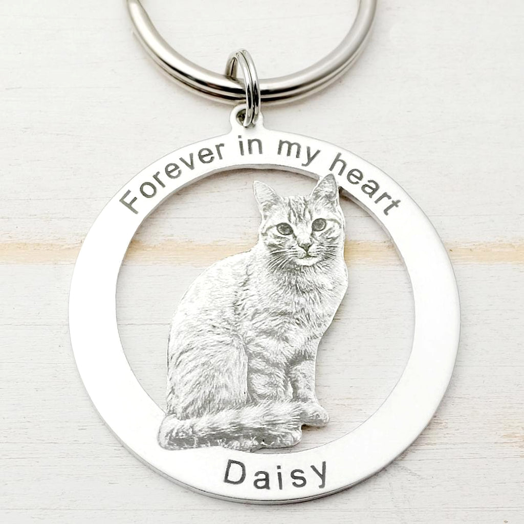Custom Keychain – Personalized Photo Keyring for Dog, Cat & Pet Lovers - enhanced image 2