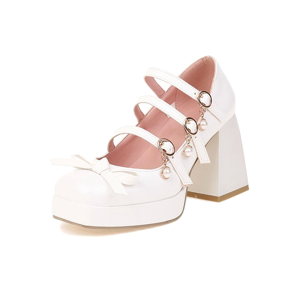 Cute Round Toe Single Shoe Bow Student Shoes - enhanced image 2