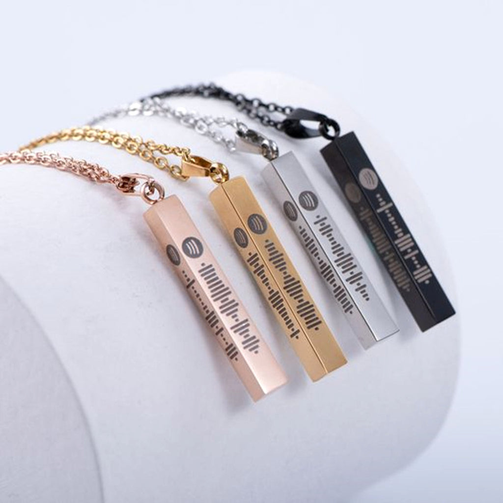 DIY Mirror Stainless Steel Rounded Three-dimensional Long Necklace - enhanced image 2